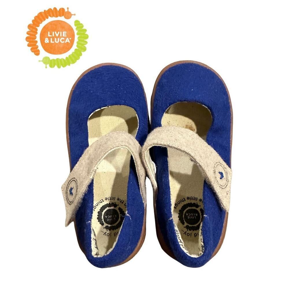 RARE Livie & Luca Girl's Carta II Mary Jane - Royal Blue | Toddler Girl Size 10